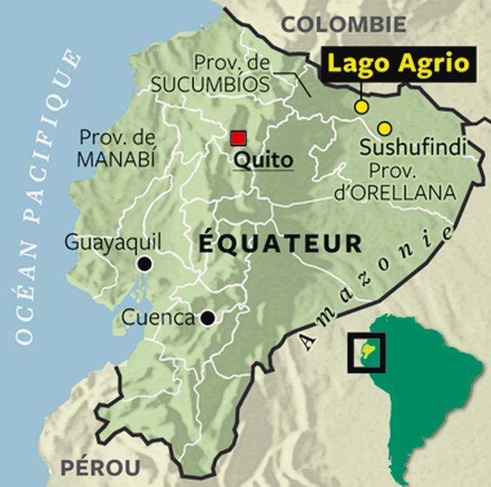 Lago Agrio en Equateur
